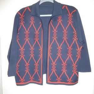 RARE Vintage ILGWU  Knitted Women’s Open front Cardigan/ Sweater Sz XL
